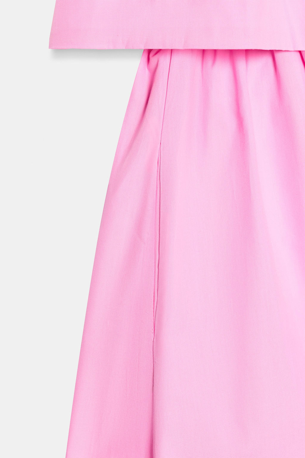 VESTIDO MIDI POPEL?N LAZOS / Rosa medio - Zara фото 10