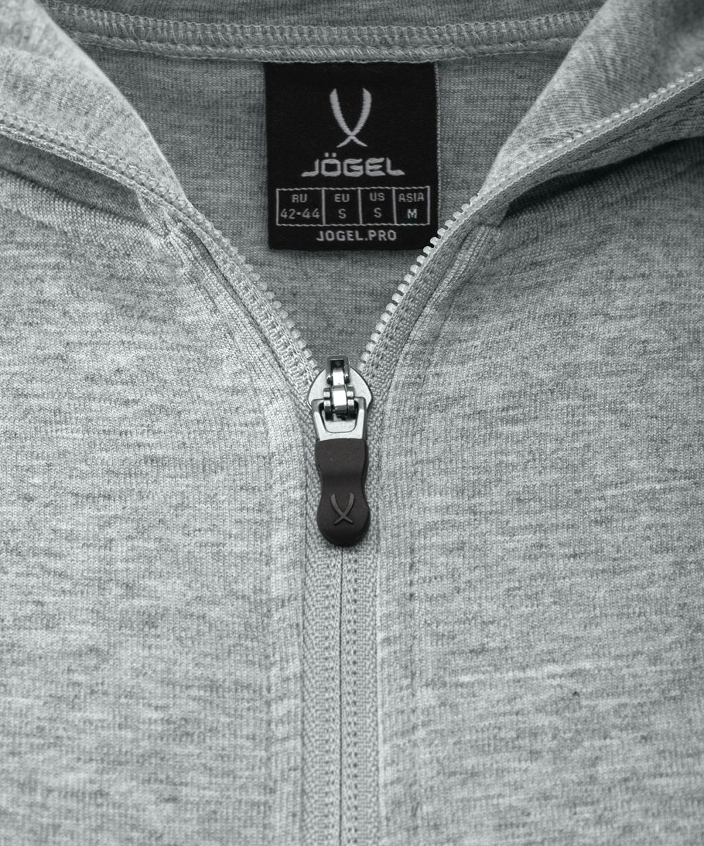 Худи на молнии женское JOGEL ESSENTIAL Athlete Hooded FZ Jacket W, серый  фото 5