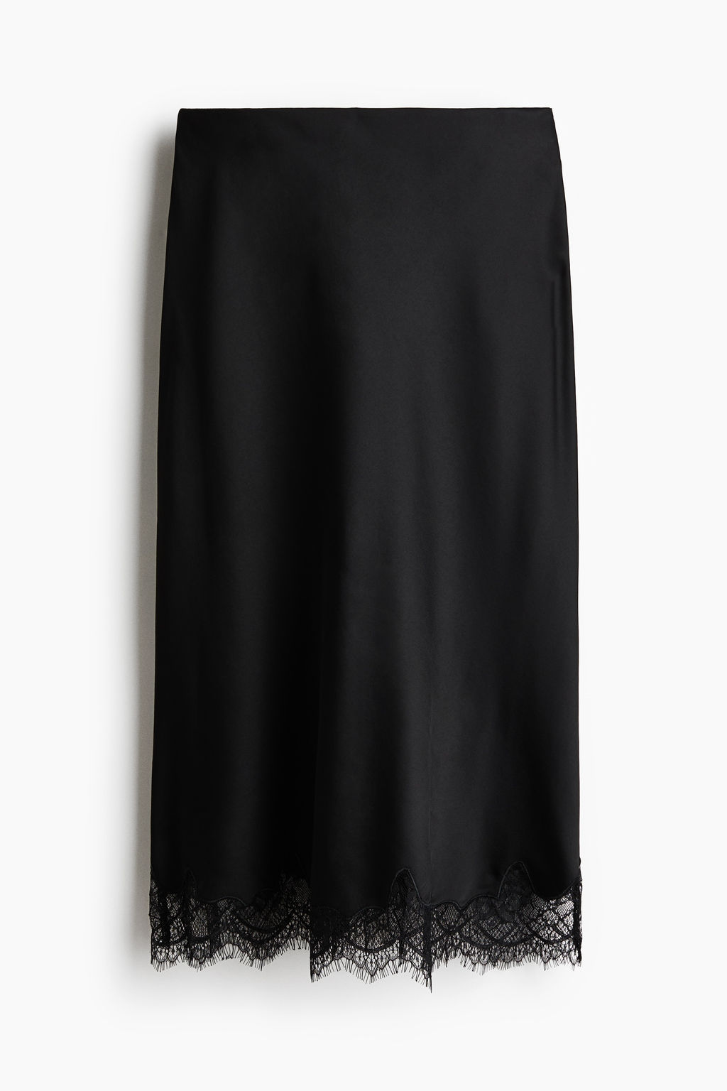 Falda lencera con ribete de encaje - H&m фото 8