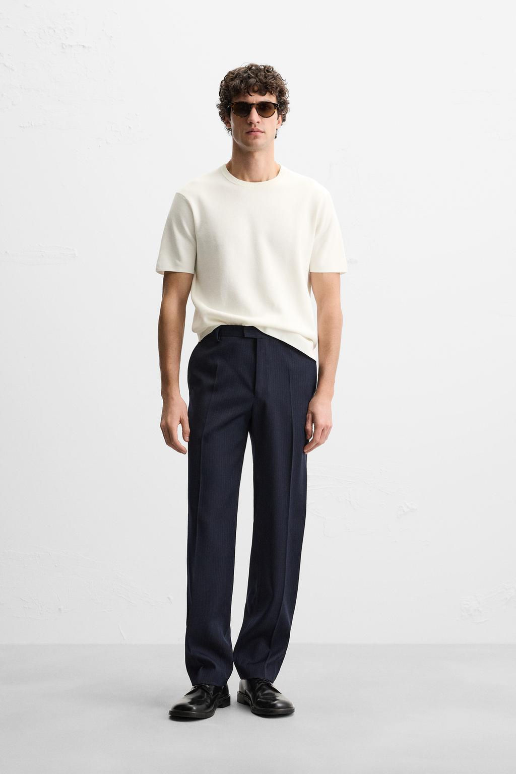 RELAXED FIT KNIT T-SHIRT - Zara фото 10