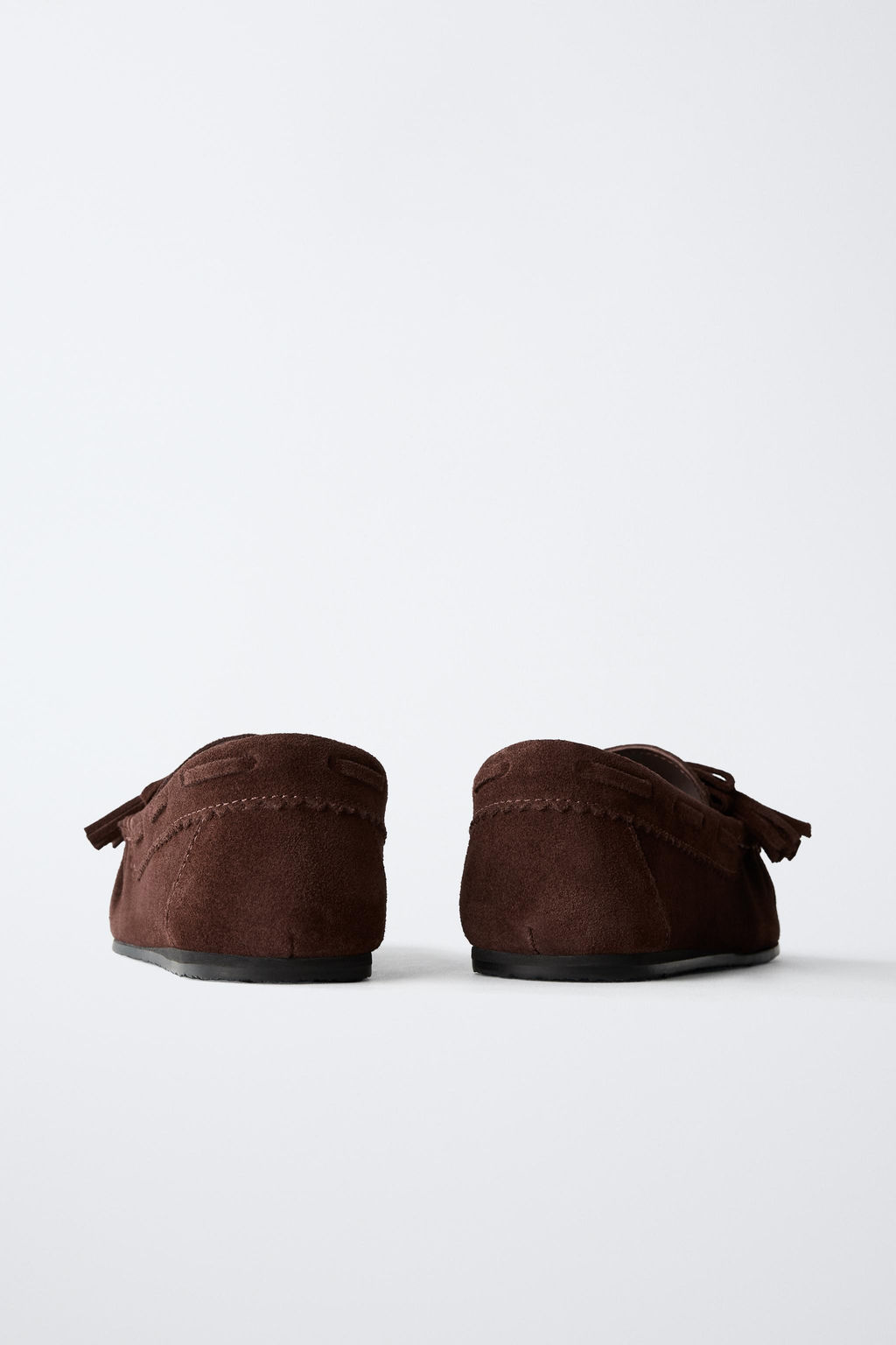 LEATHER TASSEL LOAFERS - Zara фото 5