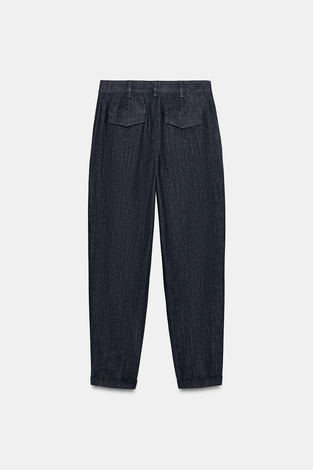 PANTAL?N CHINO BAJO VUELTA / ?ndigo - Zara фото 8