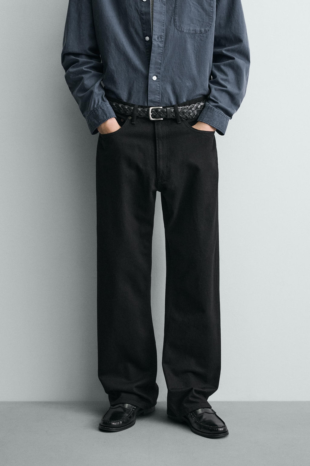 JEANS LOOSE FIT / Negro - Zara фото 2