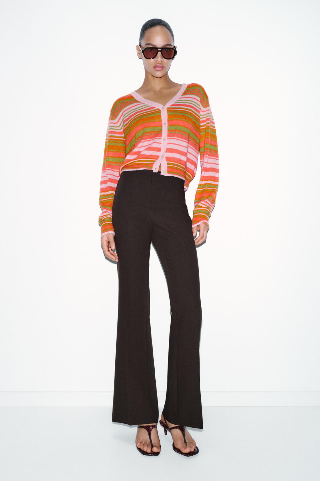 STRIPED CARDIGAN - Zara фото 8