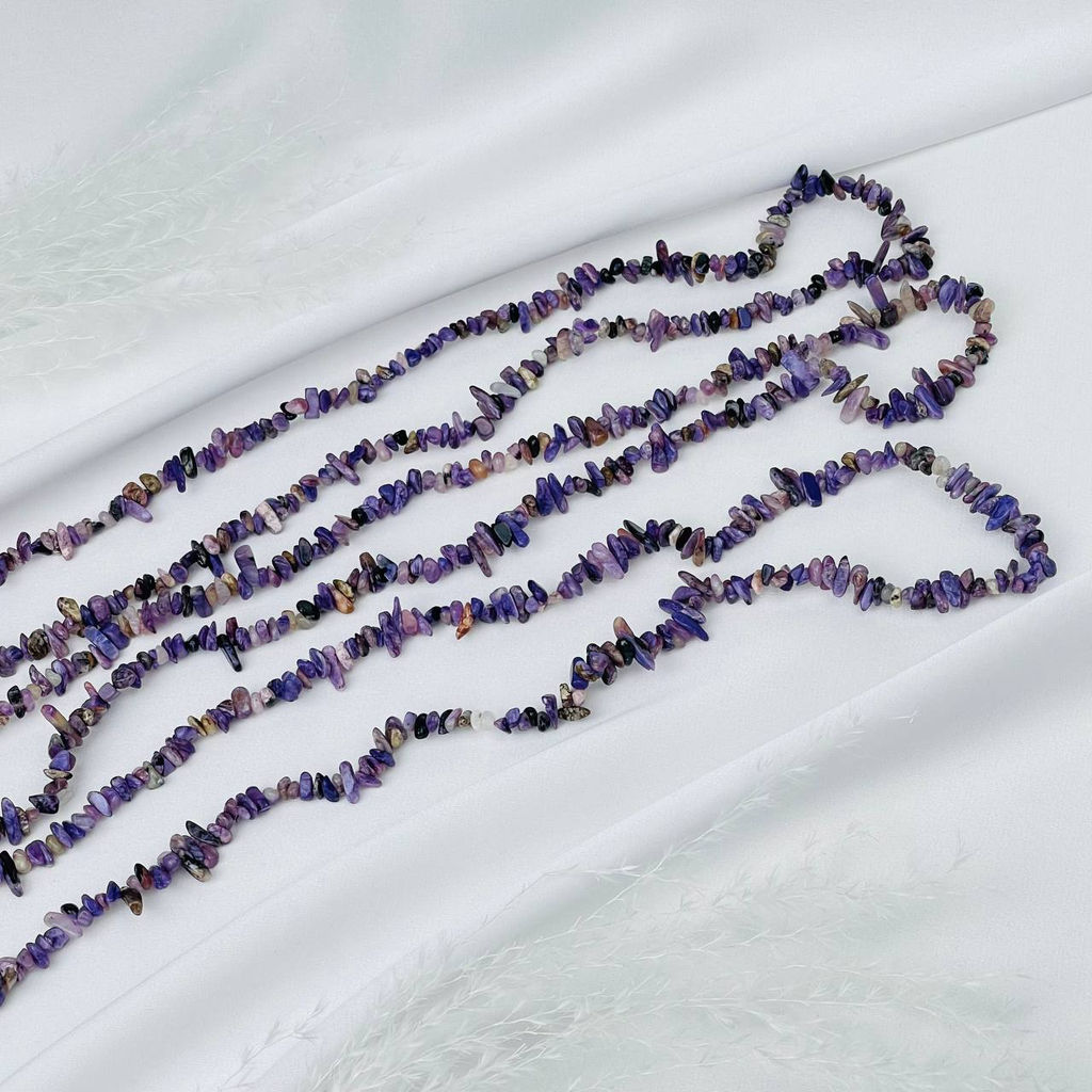 Бусины для украшений из Чароита крошка 80 см