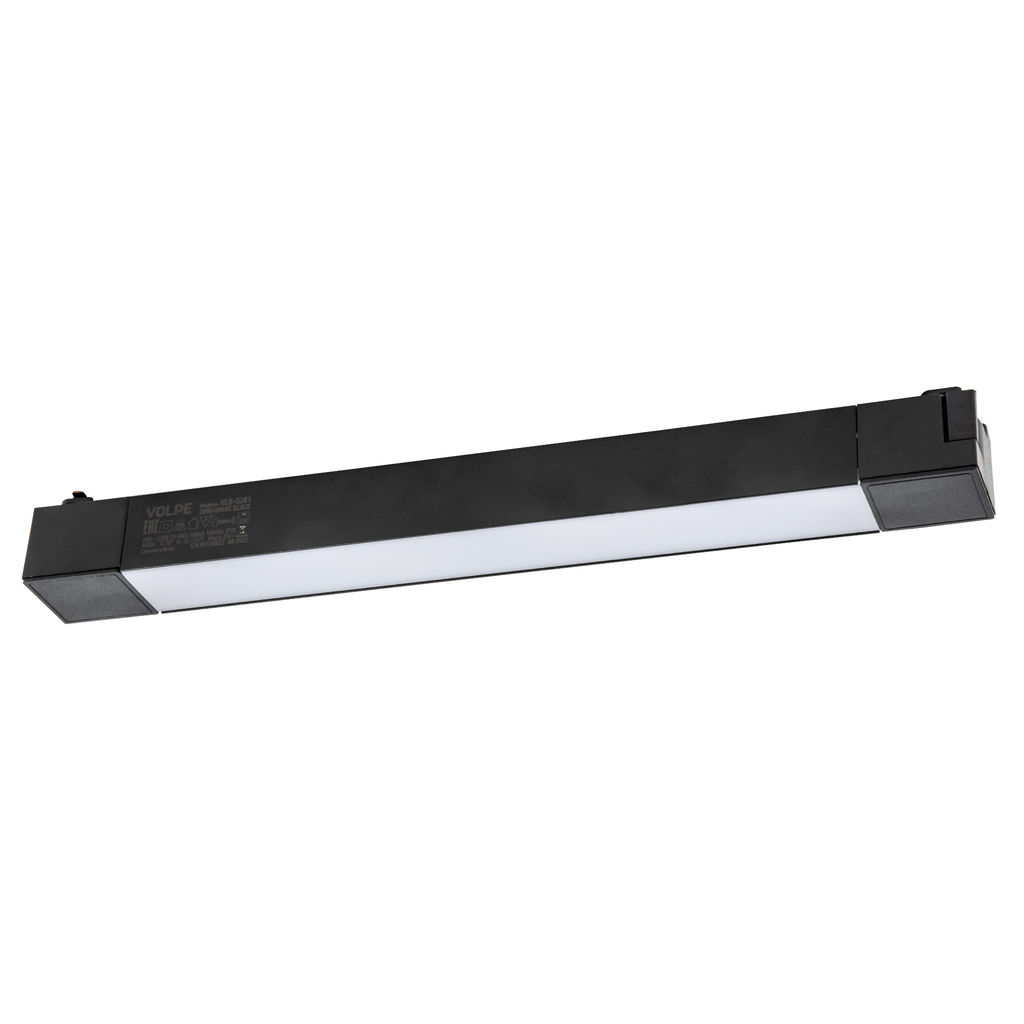 ULB-Q281 20W/4000K BLACK Светильник-прожектор светодиодный трековый. Линейный. 1600 Лм. Белый свет (4000К). Корпус черный. ТМ Volpe