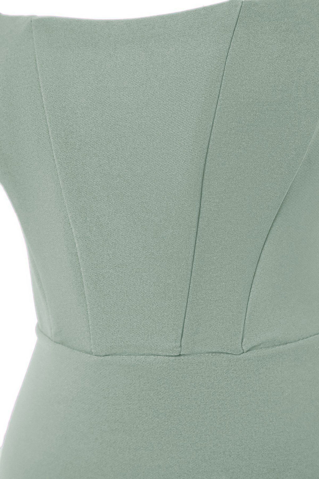 Mint Vucuda Oturan Korse Detayl? Dokuma S?k Abiye Gece Mezuniyet Elbisesi TPRSS22EL00097