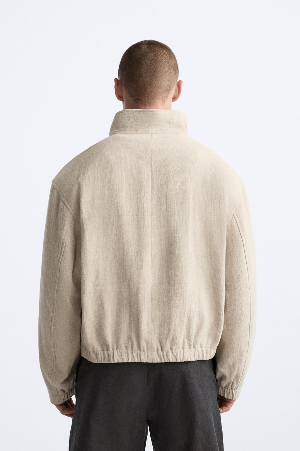 LINEN - COTTON BLEND JACKET - Zara фото 3