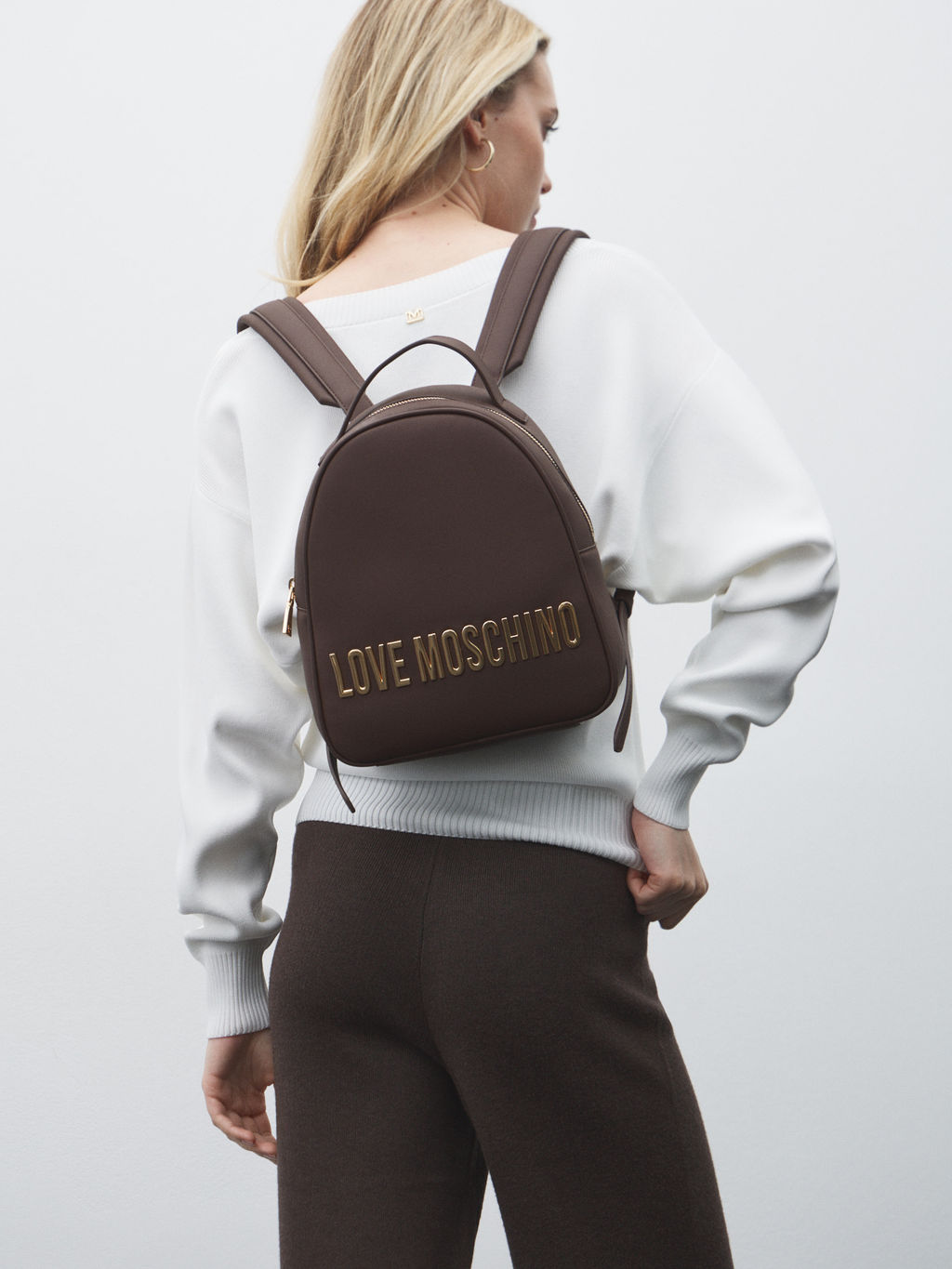 Женский рюкзак LOVE MOSCHINO BOLD LOVE Артикул 4560984, темно-коричневый - Mm6 maison margiela фото 5