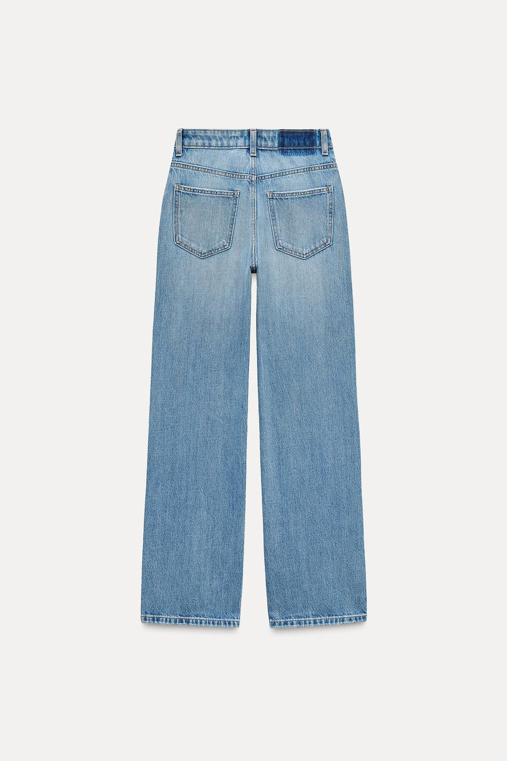 Z1975 REGULAR FIT HIGH-WAIST LONG LENGTH JEANS - Zara фото 3