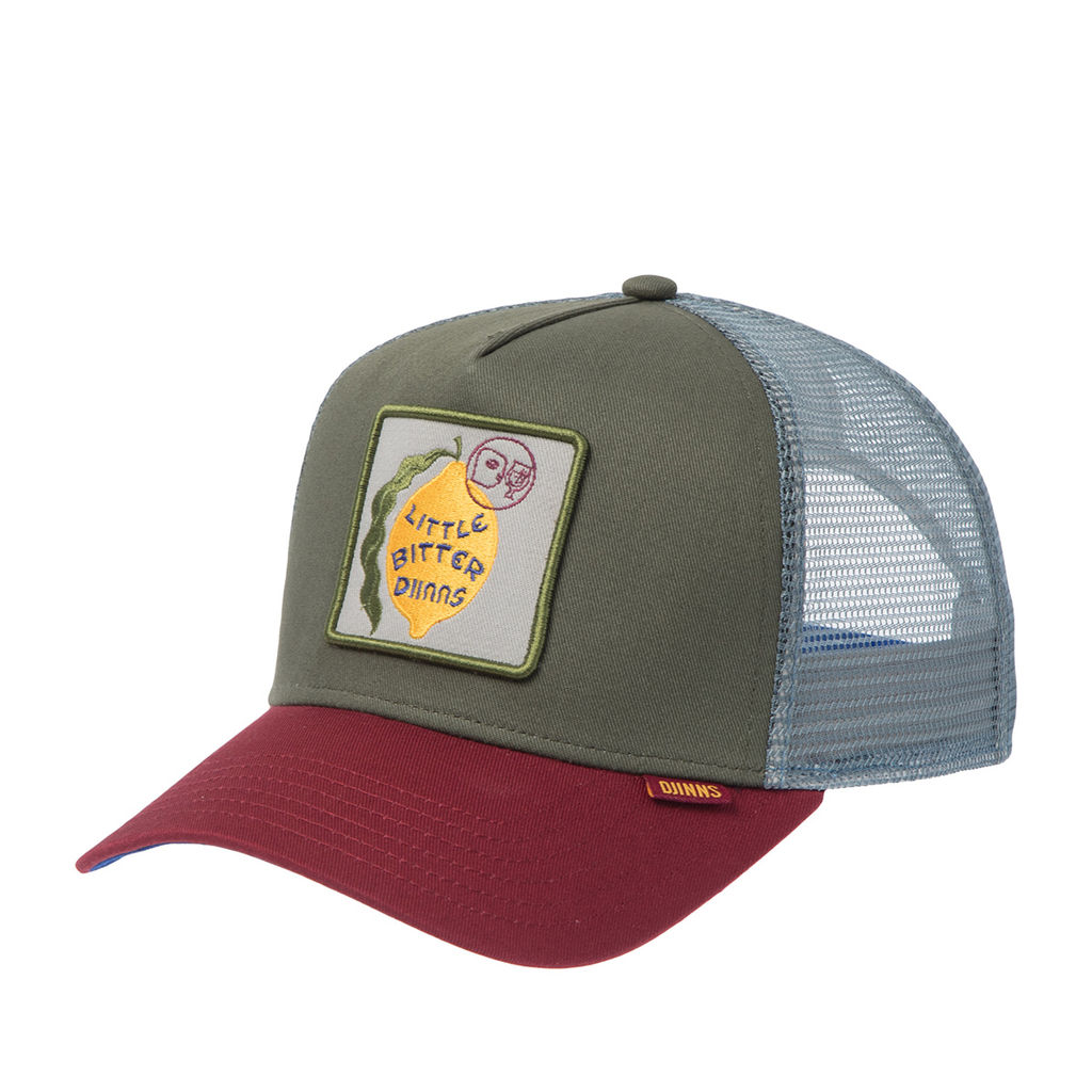 Бейсболка DJINNS арт. HFT Bitter (оливковый / бордовый)