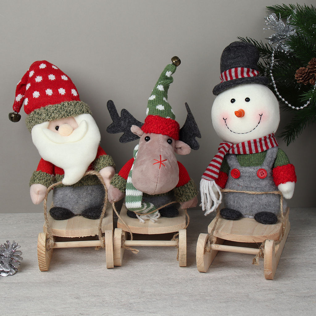 Новогоднее украшение на санях 33*22 см / HZ004 /уп 48/ - Галеонтрейд фото 12