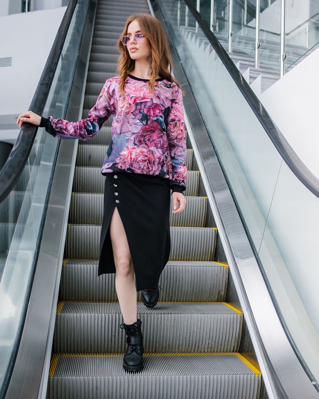 Свитшот с однотонными манжетами SWP180, джемпер - Sahar art lab фото 8