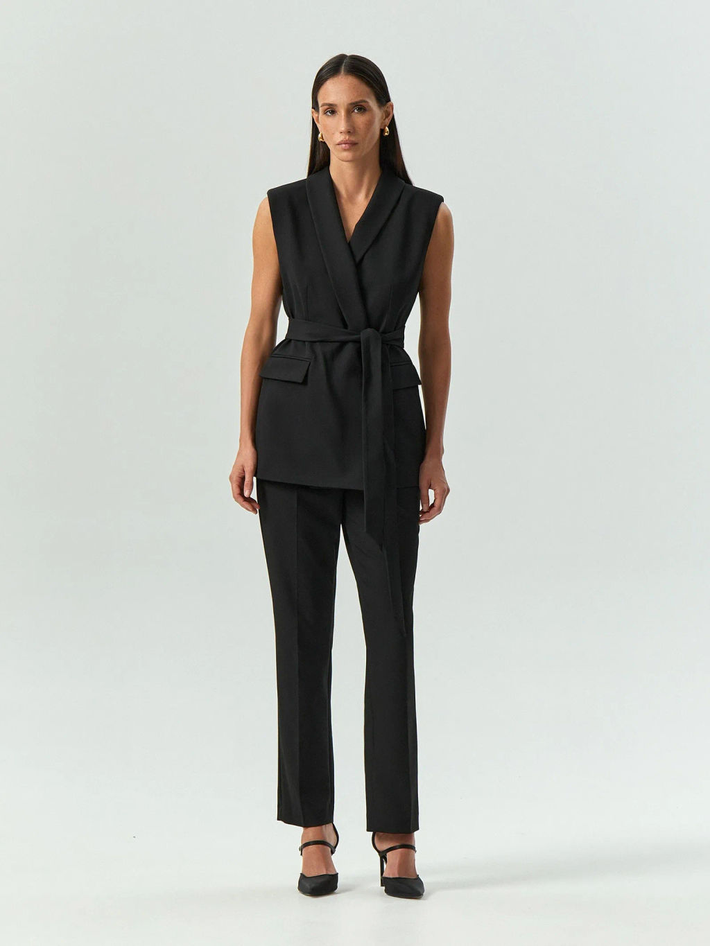 Брюки зауженного кроя, D448/monk