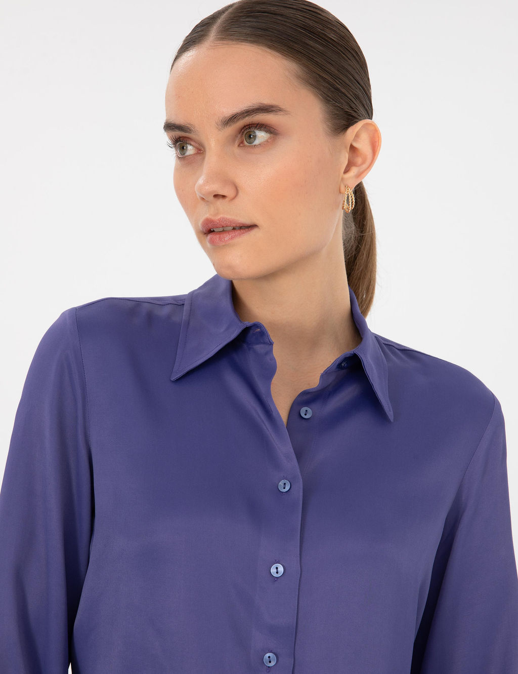 Mor Regular Fit Uzun Kollu G_mlek - Pierre cardin фото 2