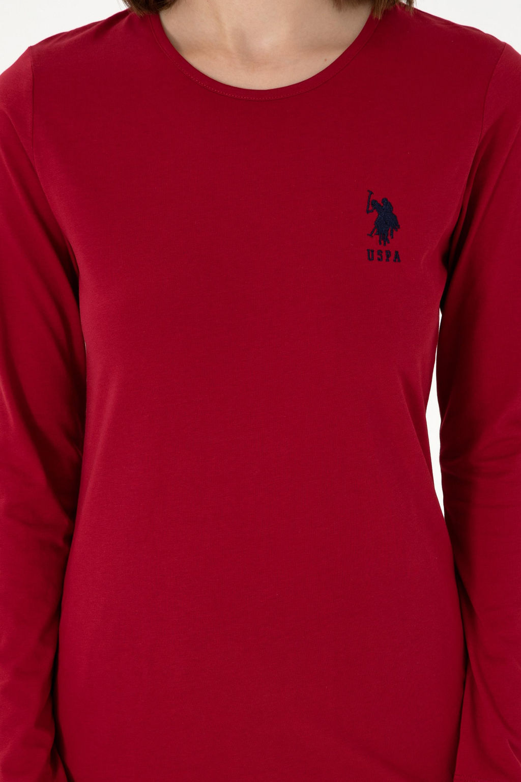 Женский бордово-красный пижамный комплект - U.s. polo assn фото 6