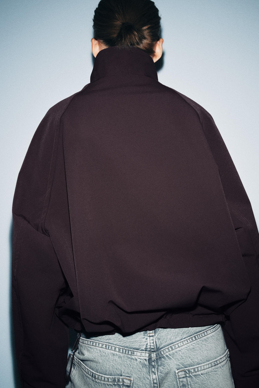 OVERSIZE ZIP-UP BOMBER JACKET - Zara фото 12
