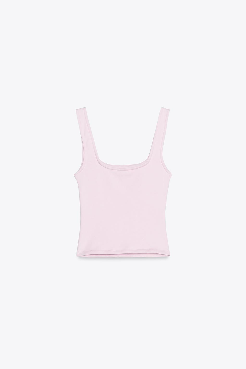 WIDE STRAP VEST TOP - Zara фото 31