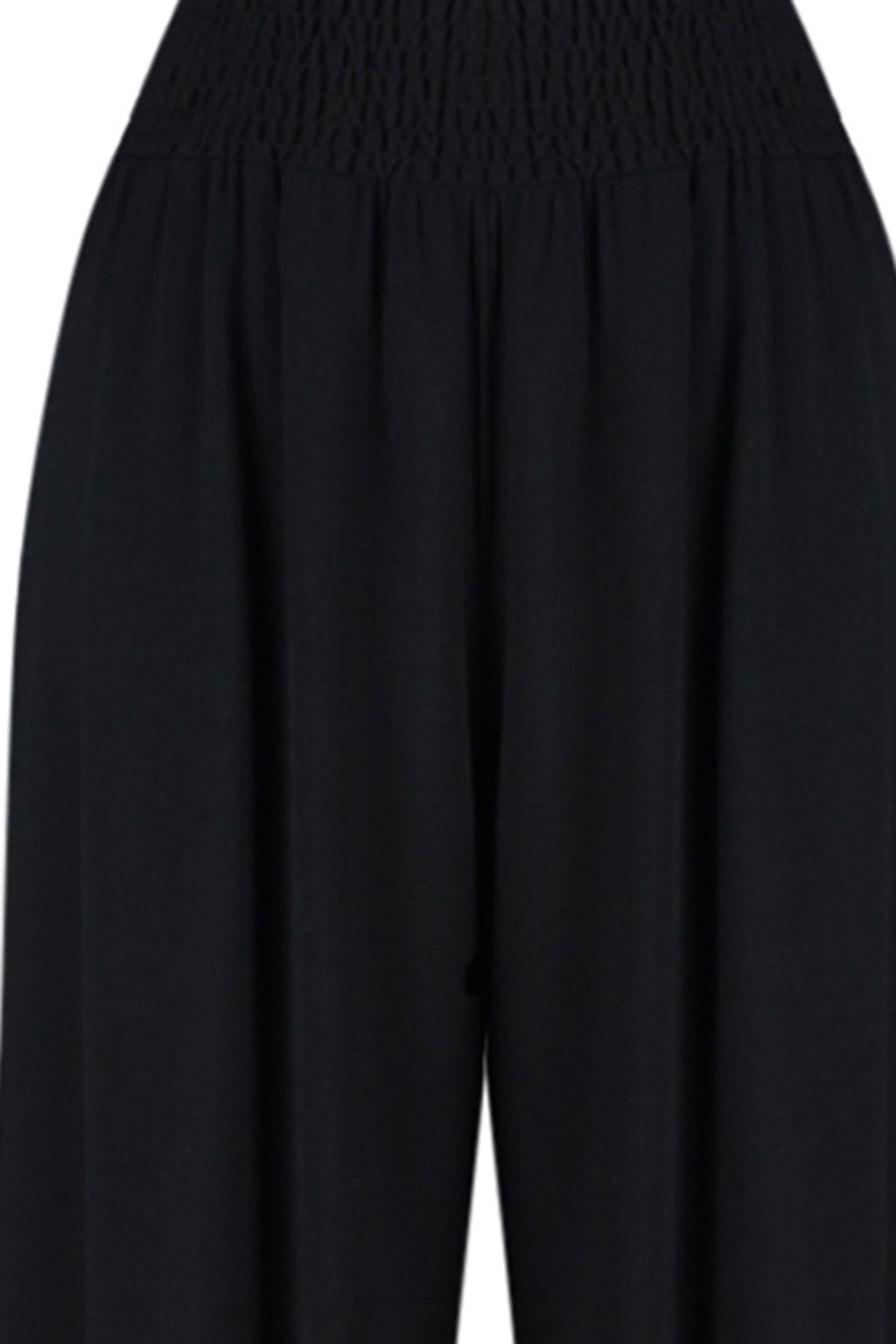 Siyah Dokuma Gipe Detayl? Plaj Pantolon TBESS24PL00008