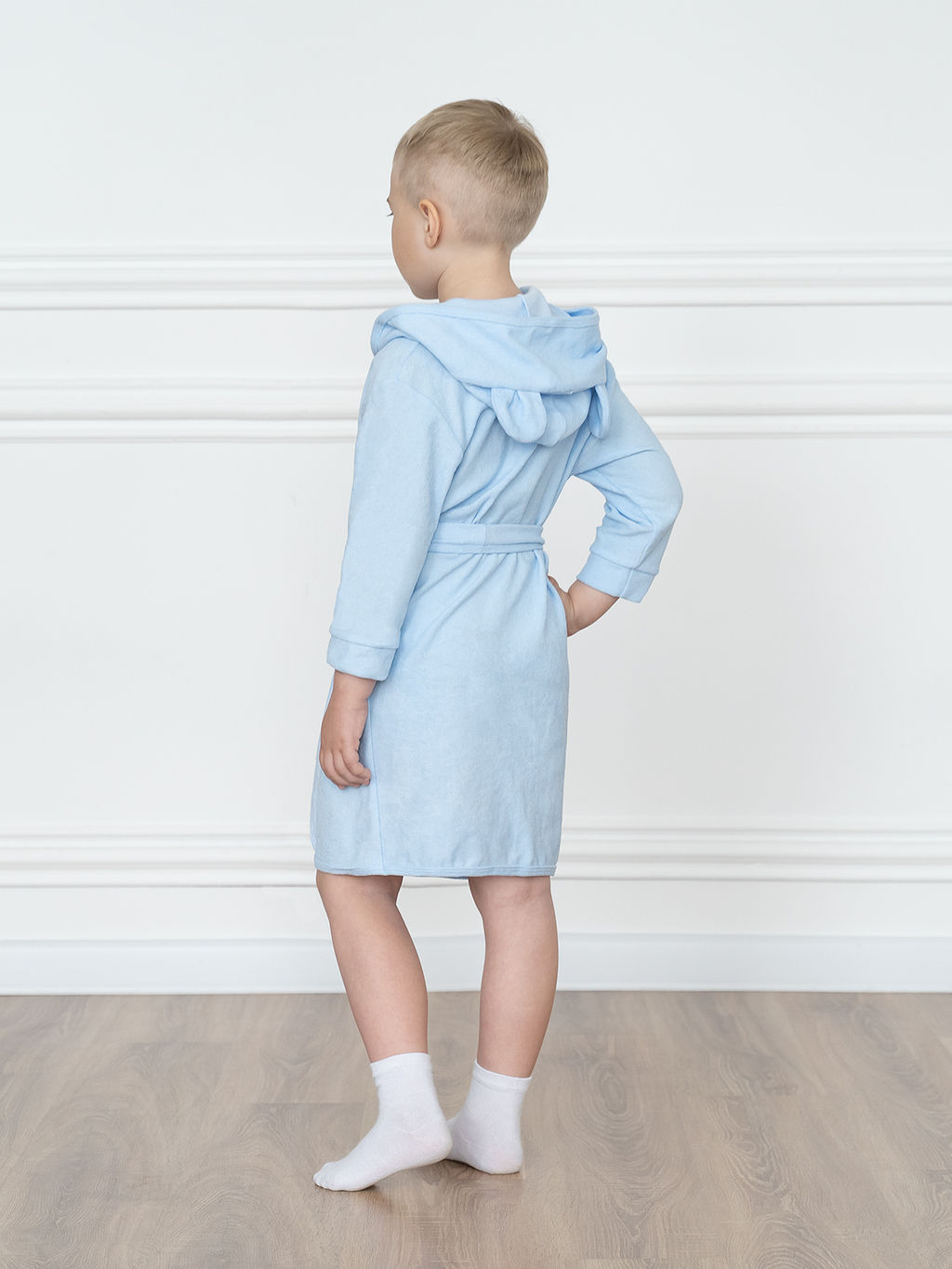 Халат детский светло-голубой 908 (86, 52)