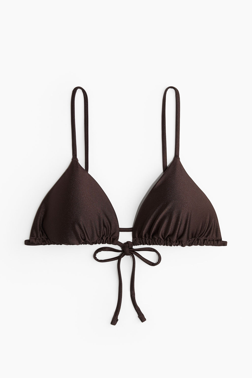 Top de bikini de tri?ngulo con relleno