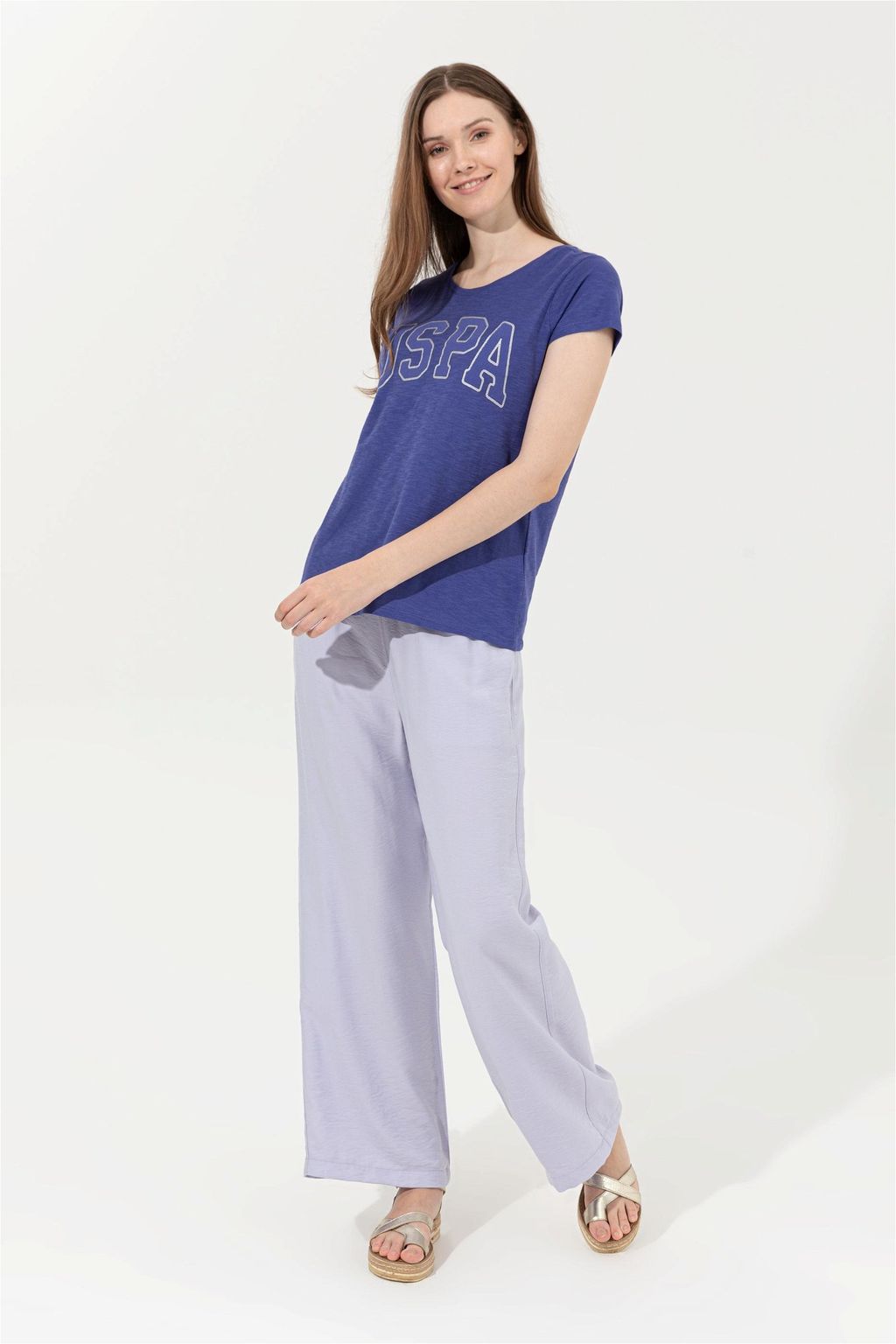 Женские сиреневые спортивные брюки - U.s. polo assn фото 3