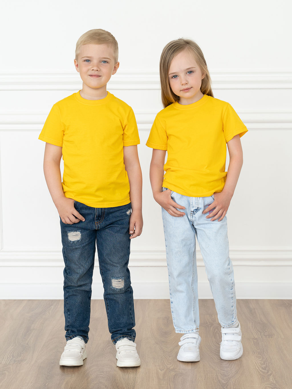 Футболка детская желтая