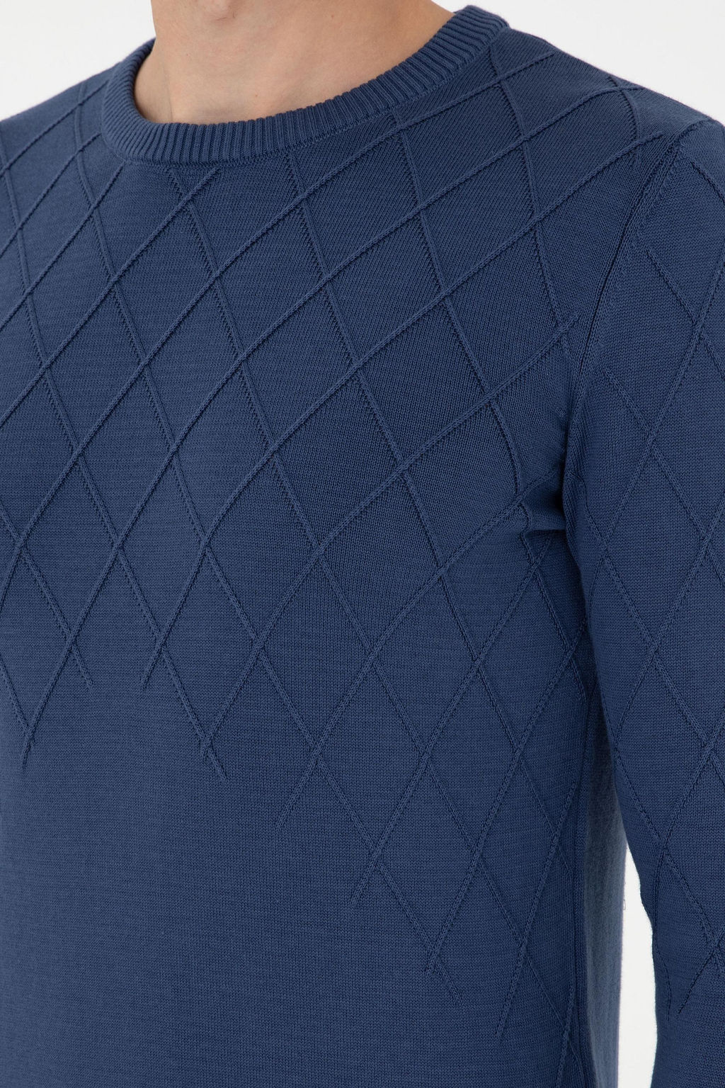 Мужской свитер цвета индиго - U.s. polo assn фото 7