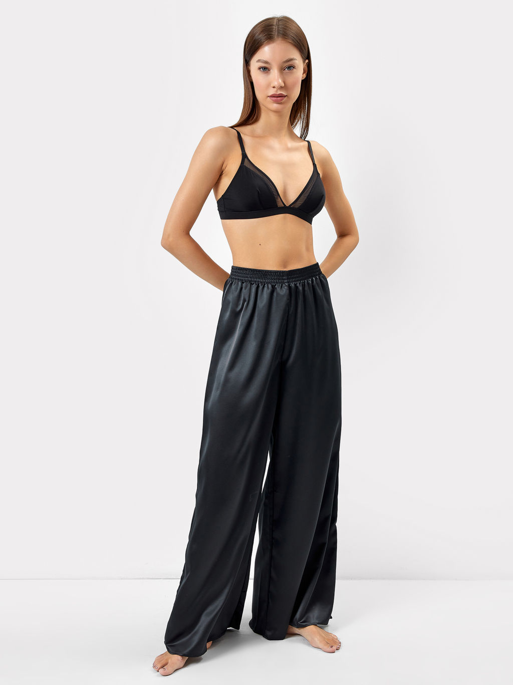 Брюки женские домашние в черном цвете - Mark formelle фото 2