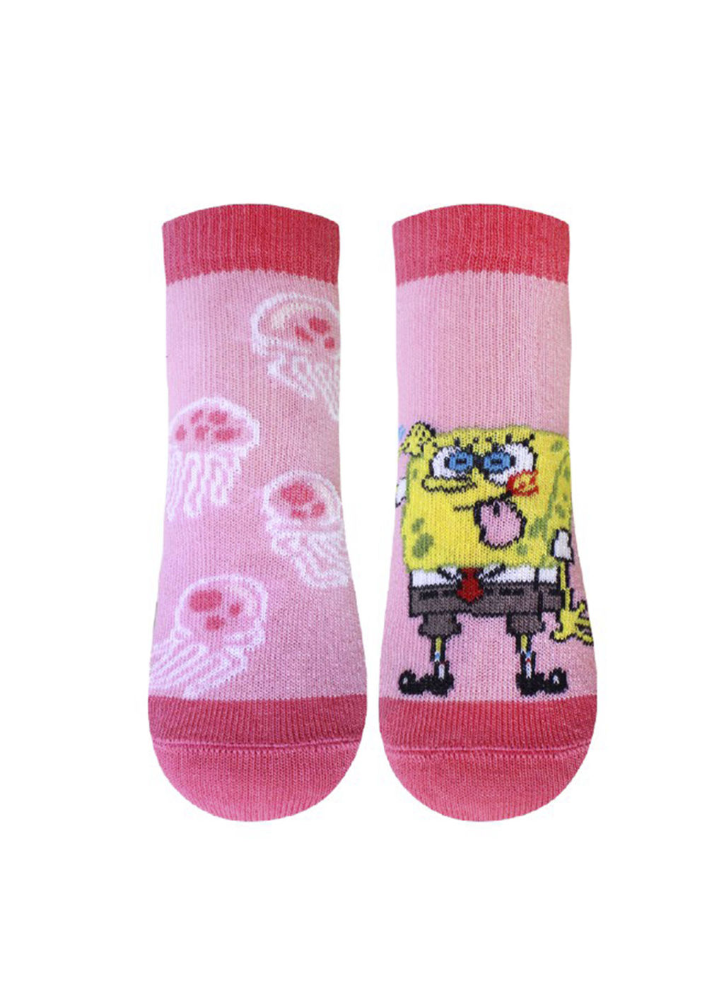 Цена за 2 пары БРЕСТСКИЕ НОСКИ ДЕТСКИЕ 3075 SPONGEBOB (укороченные) розовый