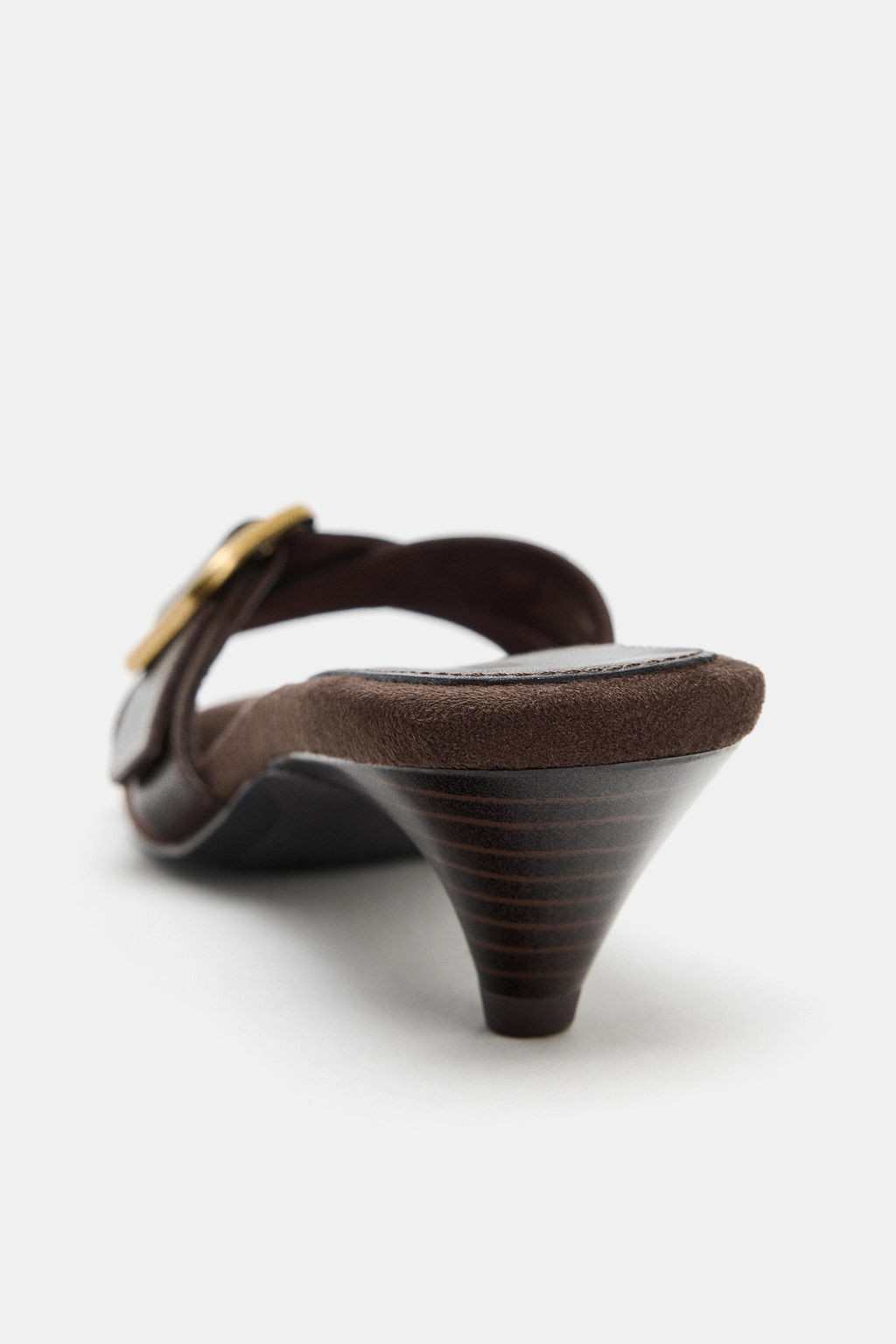 SANDALIA PIEL HEBILLA / Marr?n - Zara фото 5