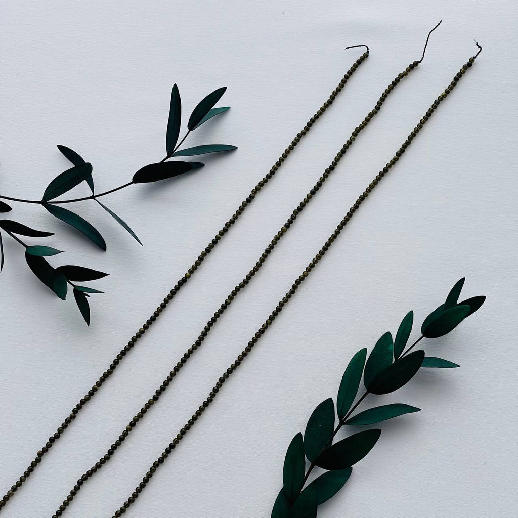 Бусины для украшений из Обсидиана