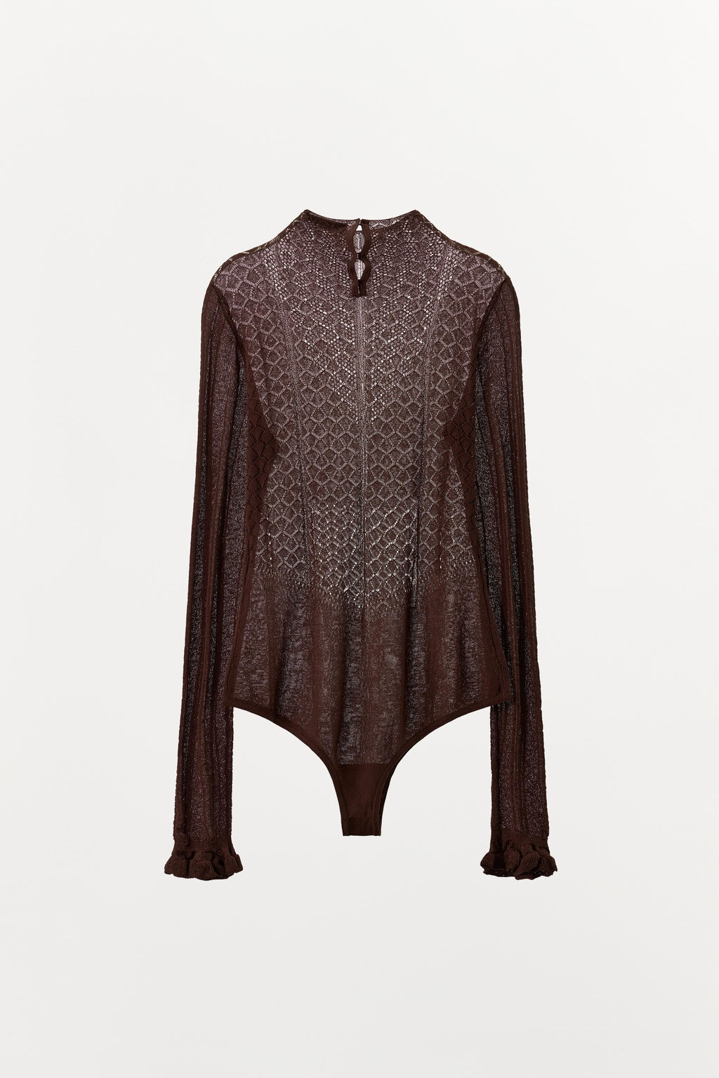 CONTRAST KNIT BODYSUIT - Zara фото 6