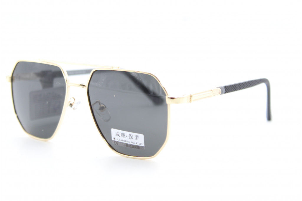 Солнцезащитные очки WILIBOLO (Polarized) 8009 57-15-142 С2 зол/серая линза