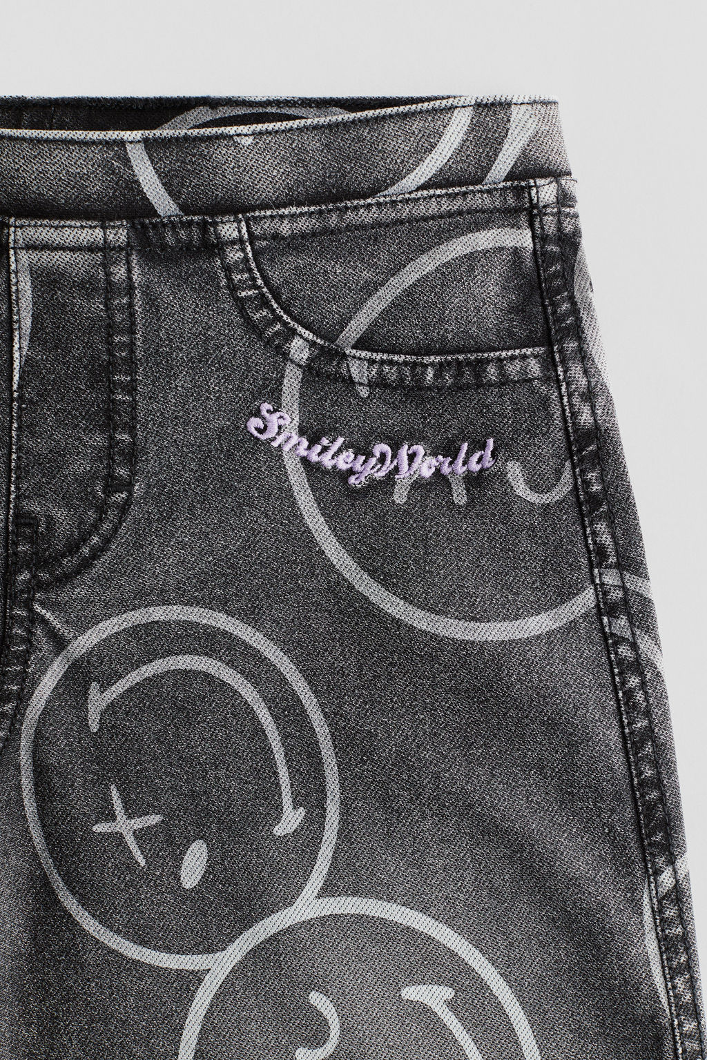 Pantal?n holgado efecto denim - H&m фото 4