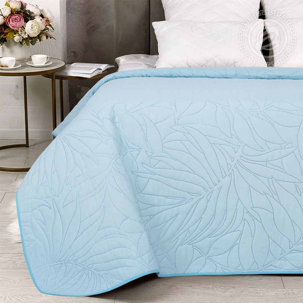 Голубой 150х215/1 шт. Покрывала (ультрастеп)