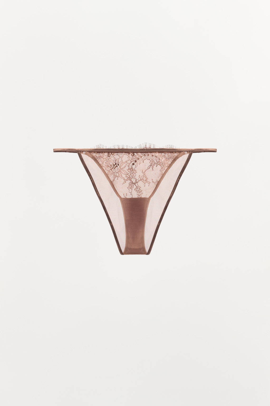 FLORAL EMBROIDERED LACE BRIEFS - Zara фото 5