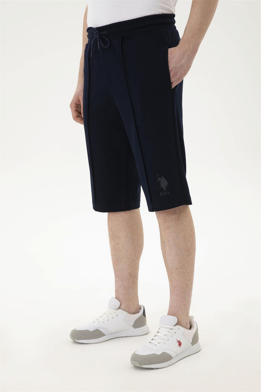 Мужские темно-синие вязаные шорты Неожиданная скидка в корзине - U.s. polo assn фото 2