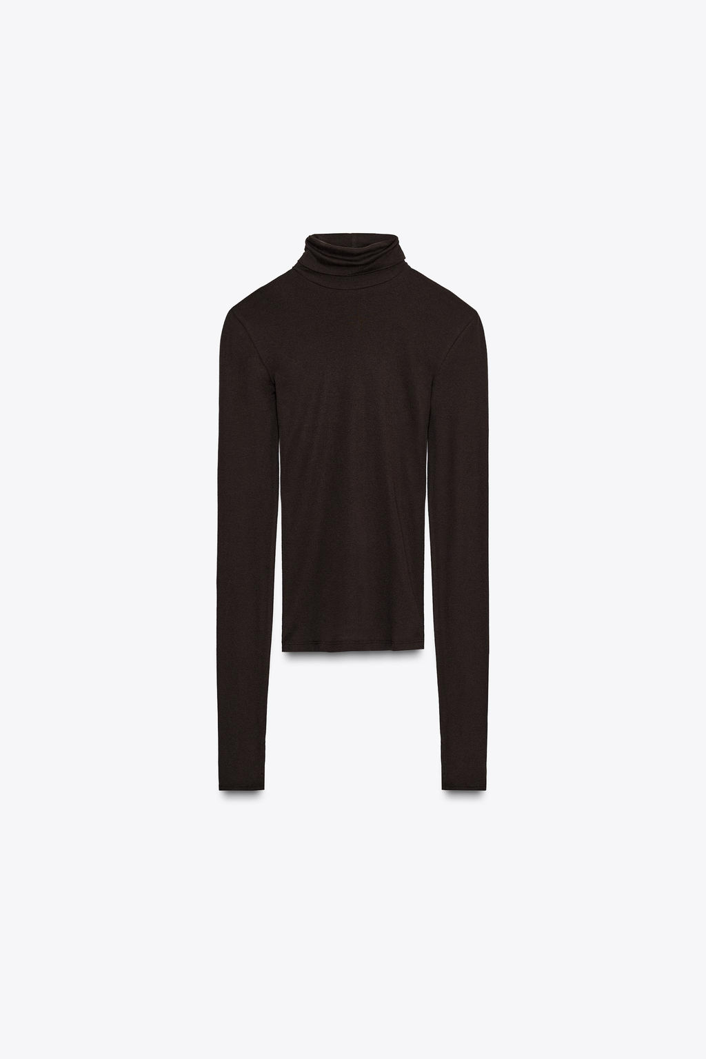 SLIM FIT HIGH NECK T-SHIRT - Zara фото 4