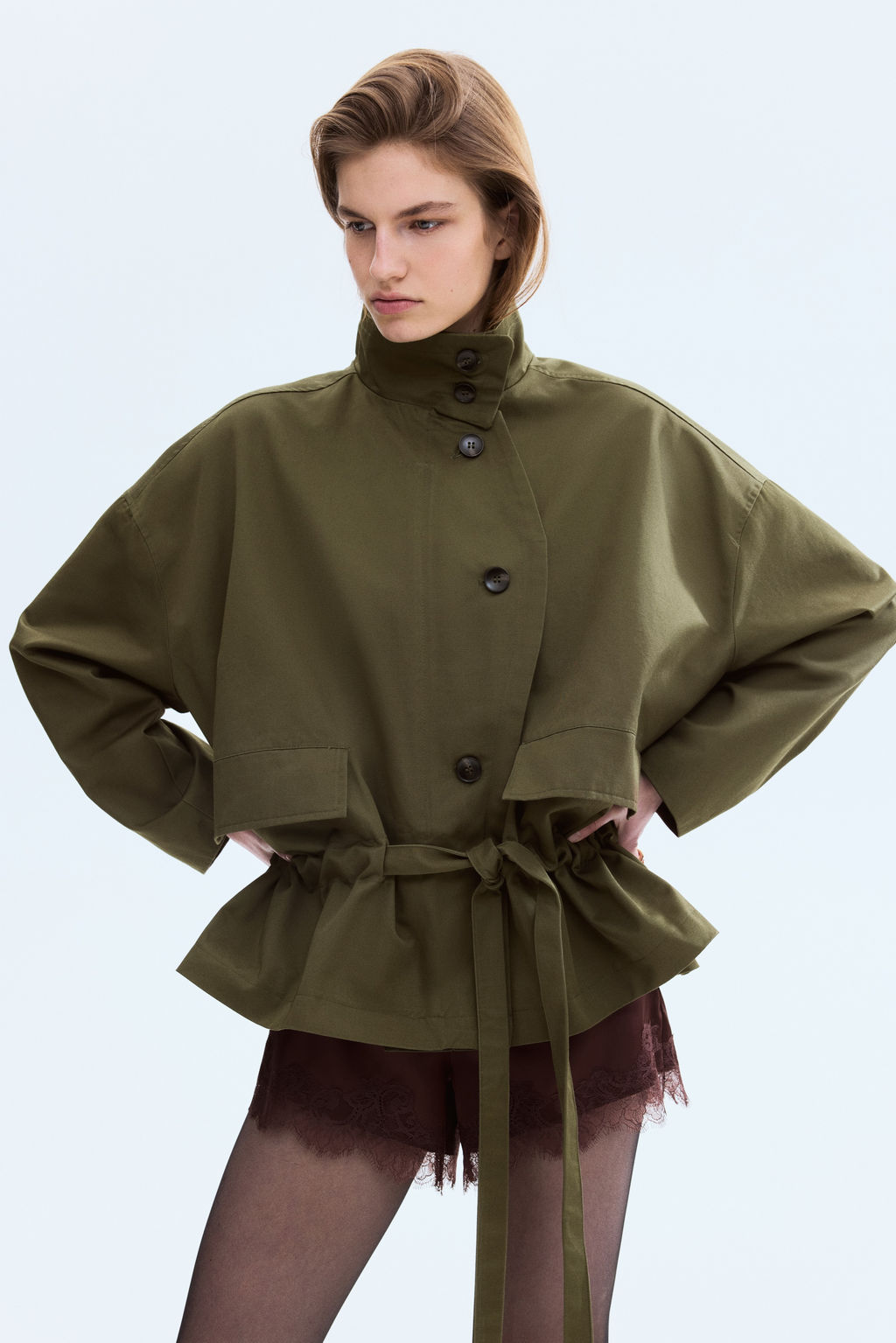 Chaqueta de sarga con cord?n de ajuste - H&m фото 2