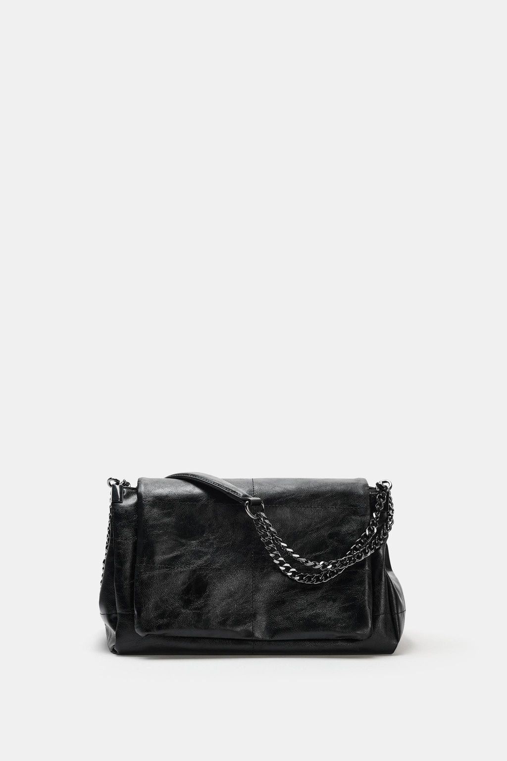 Сумка на плечо Zara Solapa Rock черная