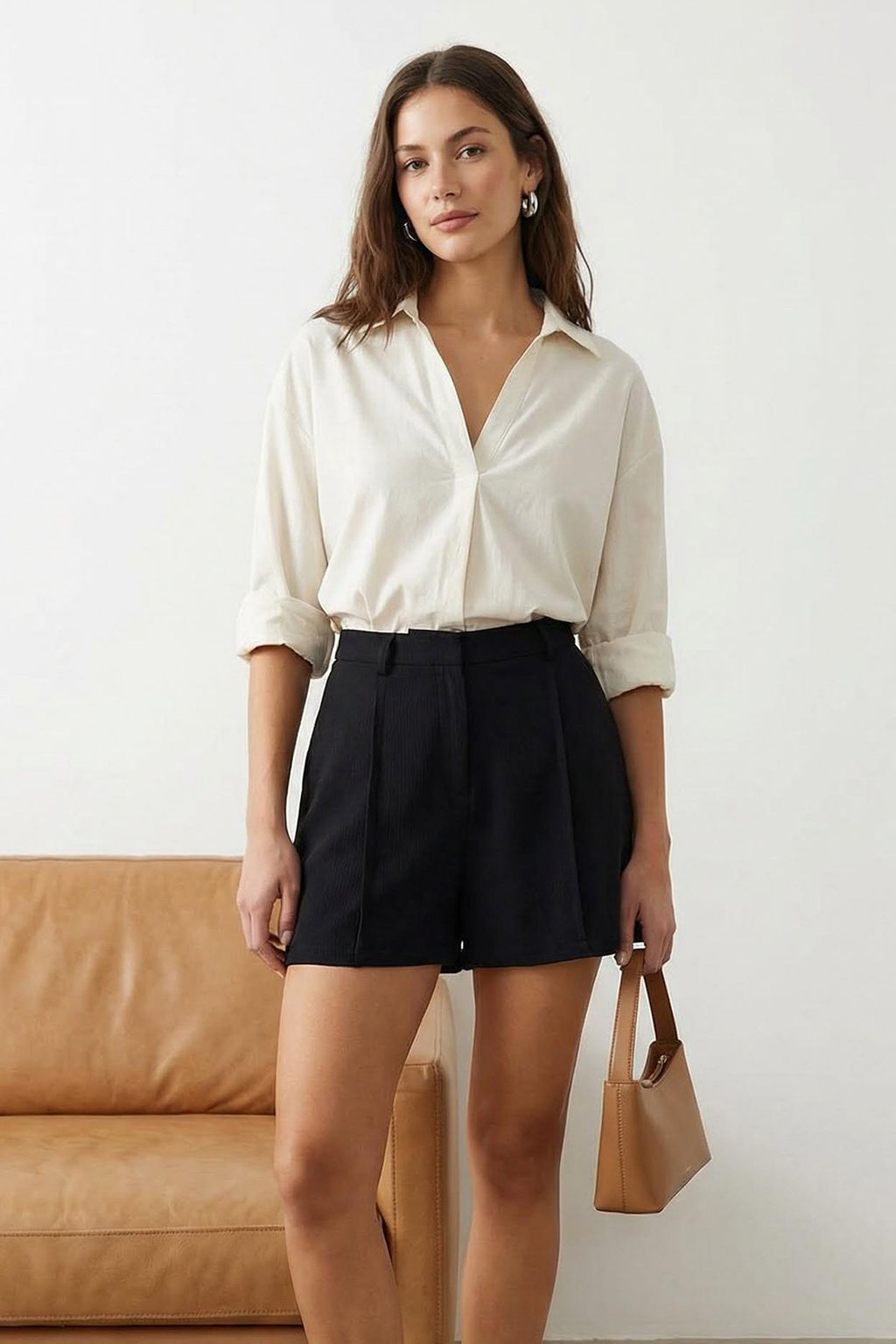 TRENDYOLMILLA Yesil Nervur Detayl? Dokuma Sort TWOSS23SR00079  фото 22