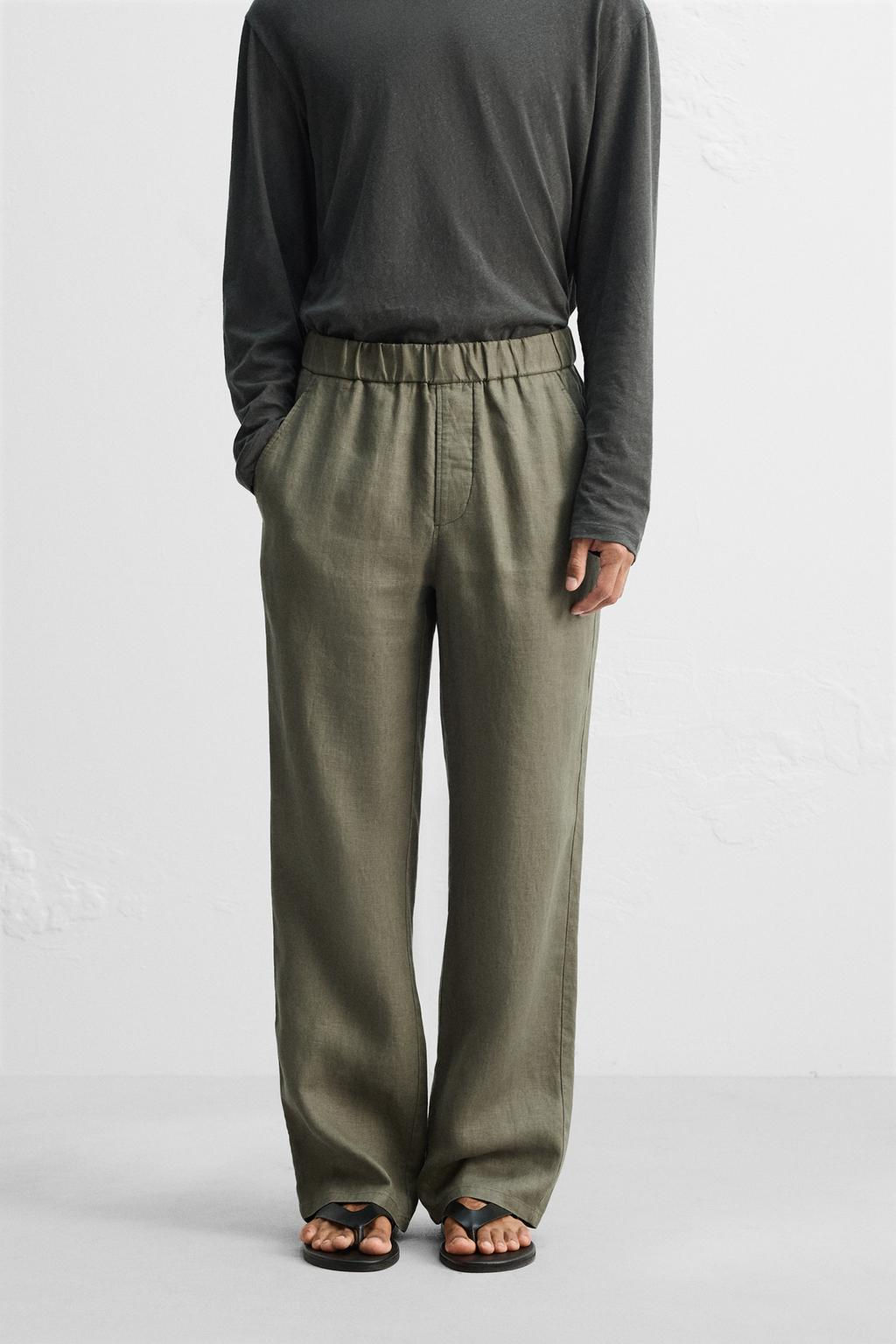 100% LINEN TROUSERS - Zara фото 6