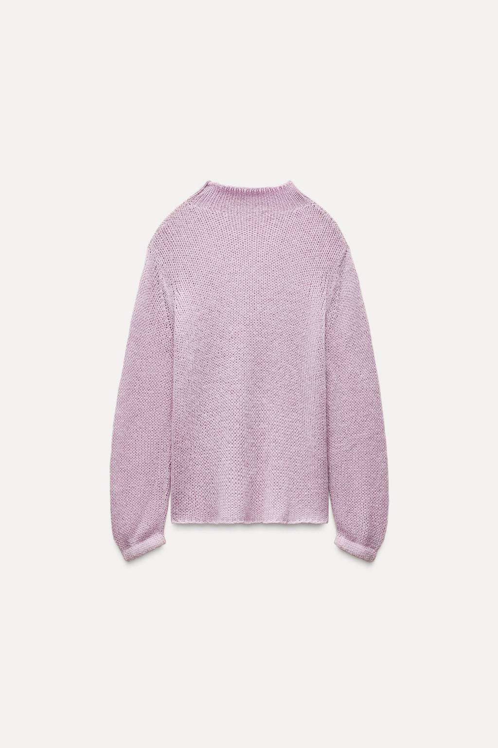 HIGH NECK KNIT SWEATER - Zara фото 7