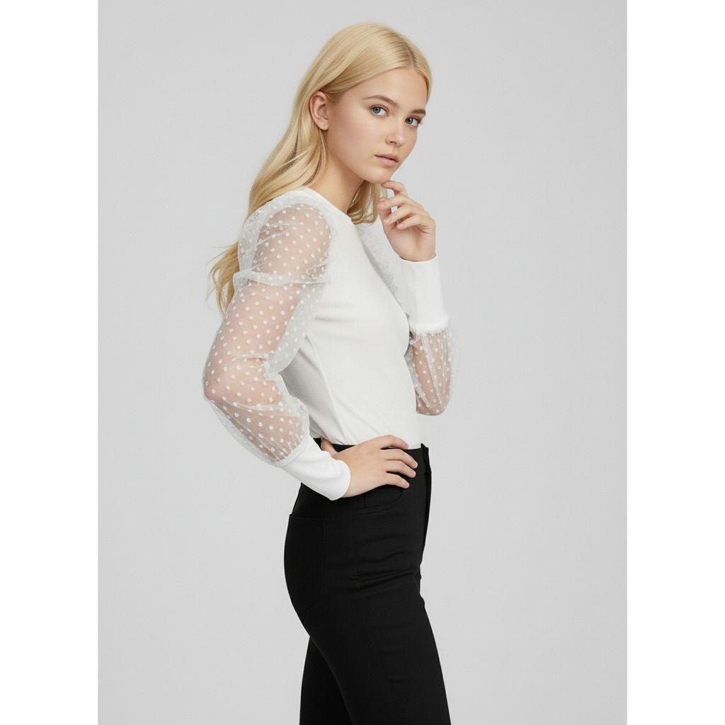 Блузка школьная кулирка с лайкрой 2020100101 - Youlala фото 6