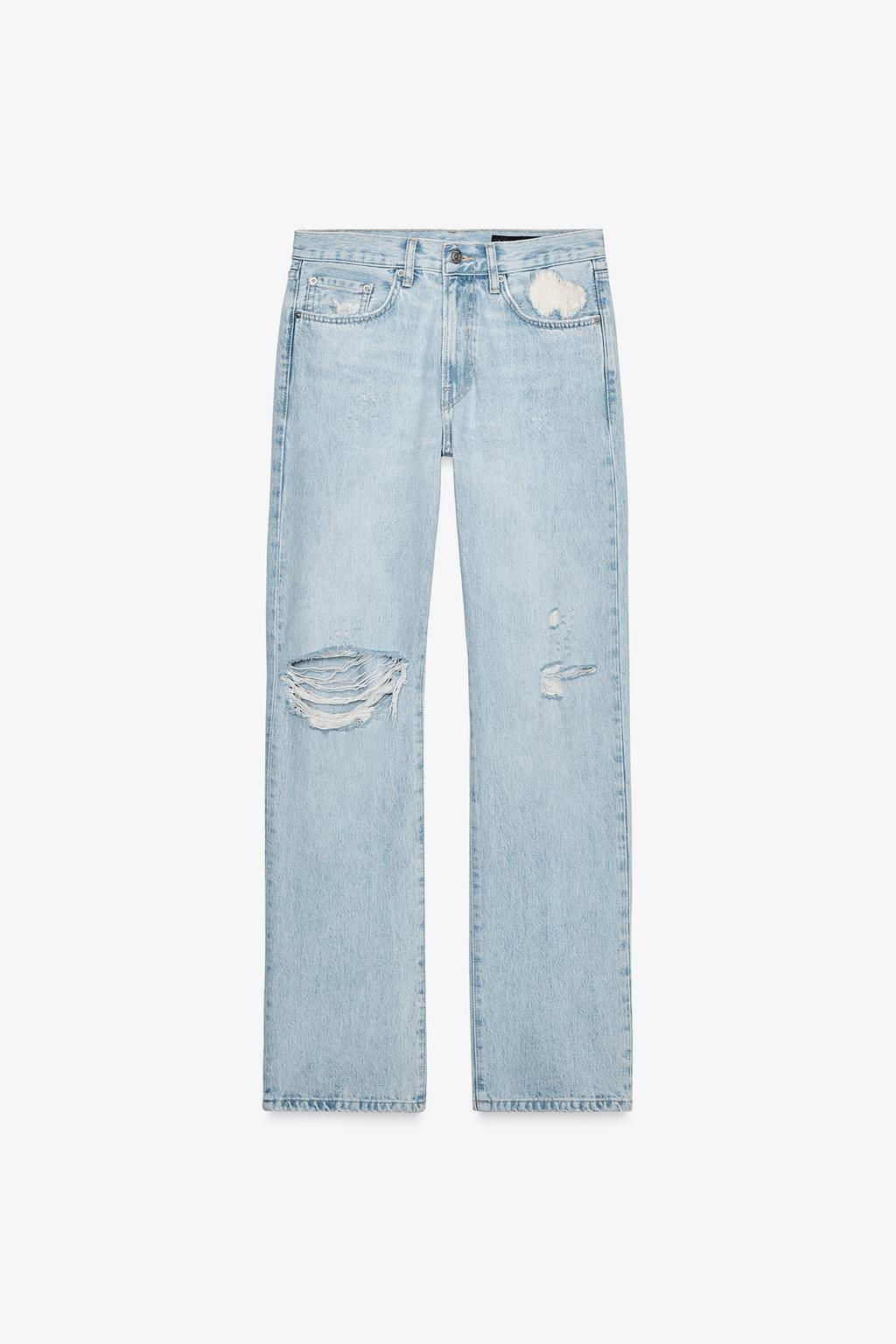 ZW COLLECTION STRAIGHT MID-WAIST JEANS - Zara фото 6