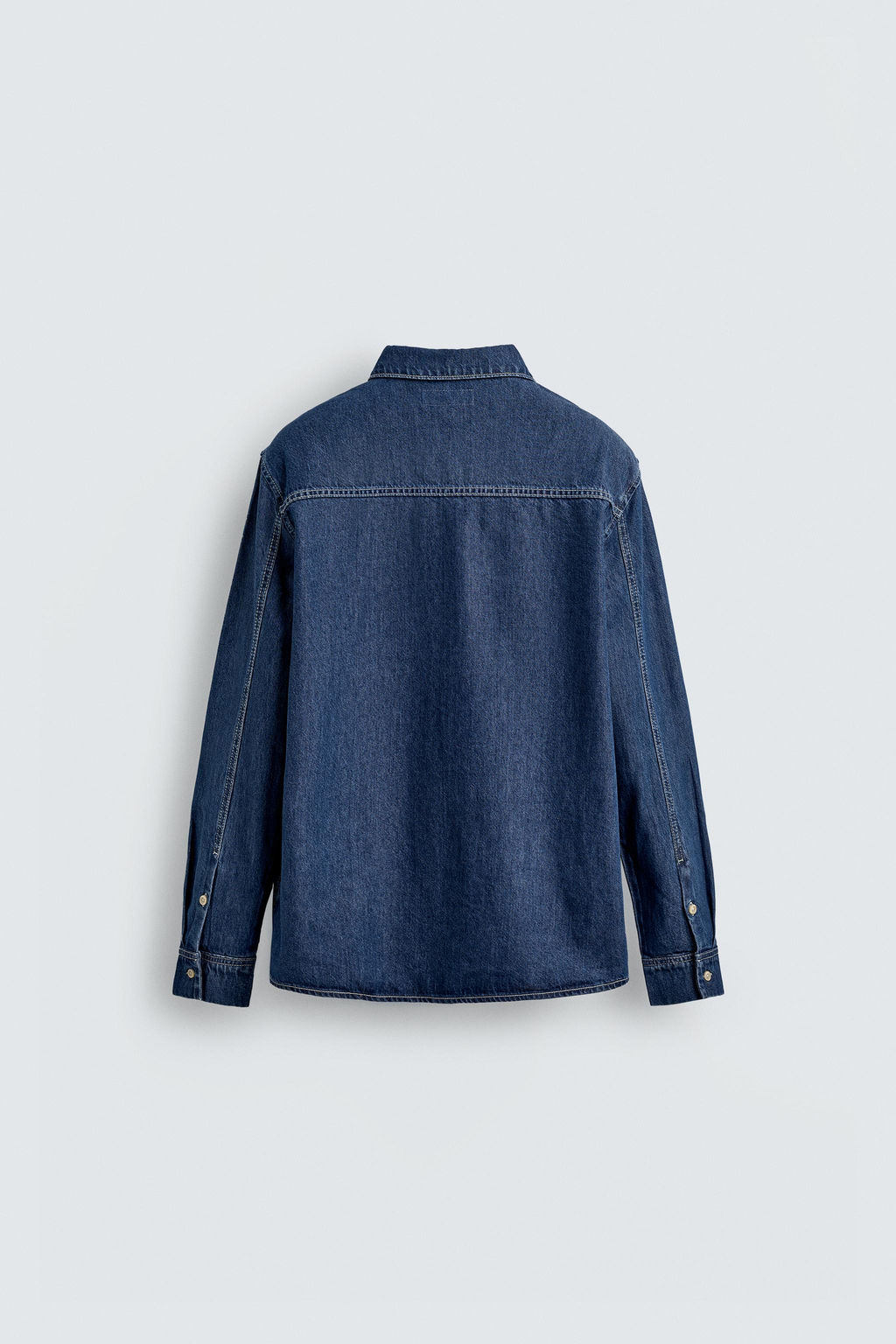 REGULAR FIT DENIM SHIRT - Zara фото 8