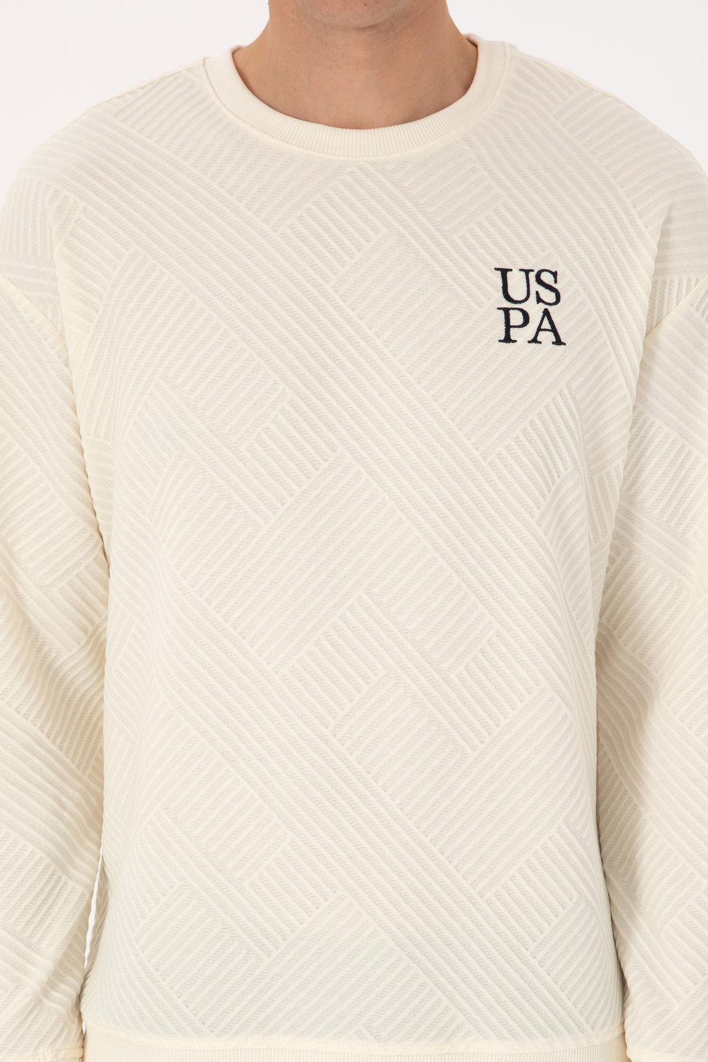 Erkek Krem Sweatshirt - U.s. polo assn фото 6