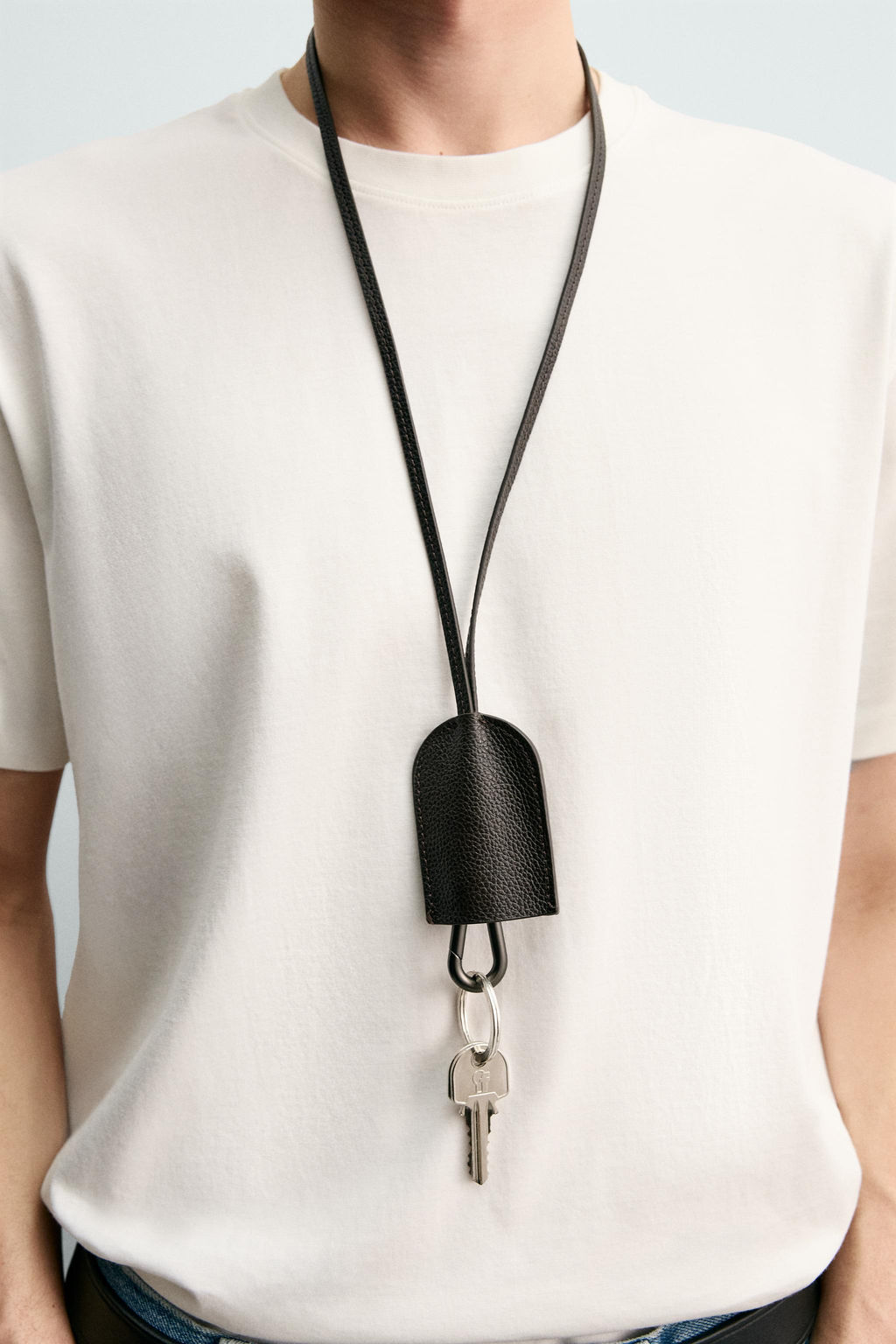 LEATHER PENDANT KEYRING - Zara фото 6