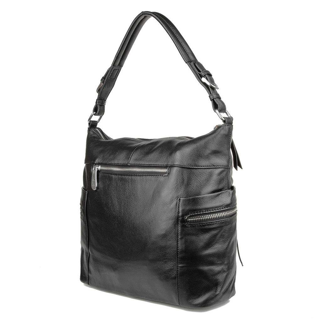 C0838h черный, Женская кожаная сумка, Barcelo Biagi